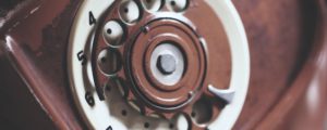 rotary phone close up